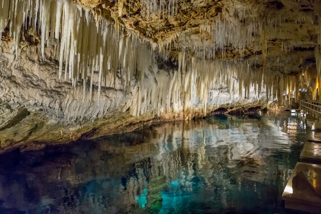 View inside The Crystal Caves, Bermuda