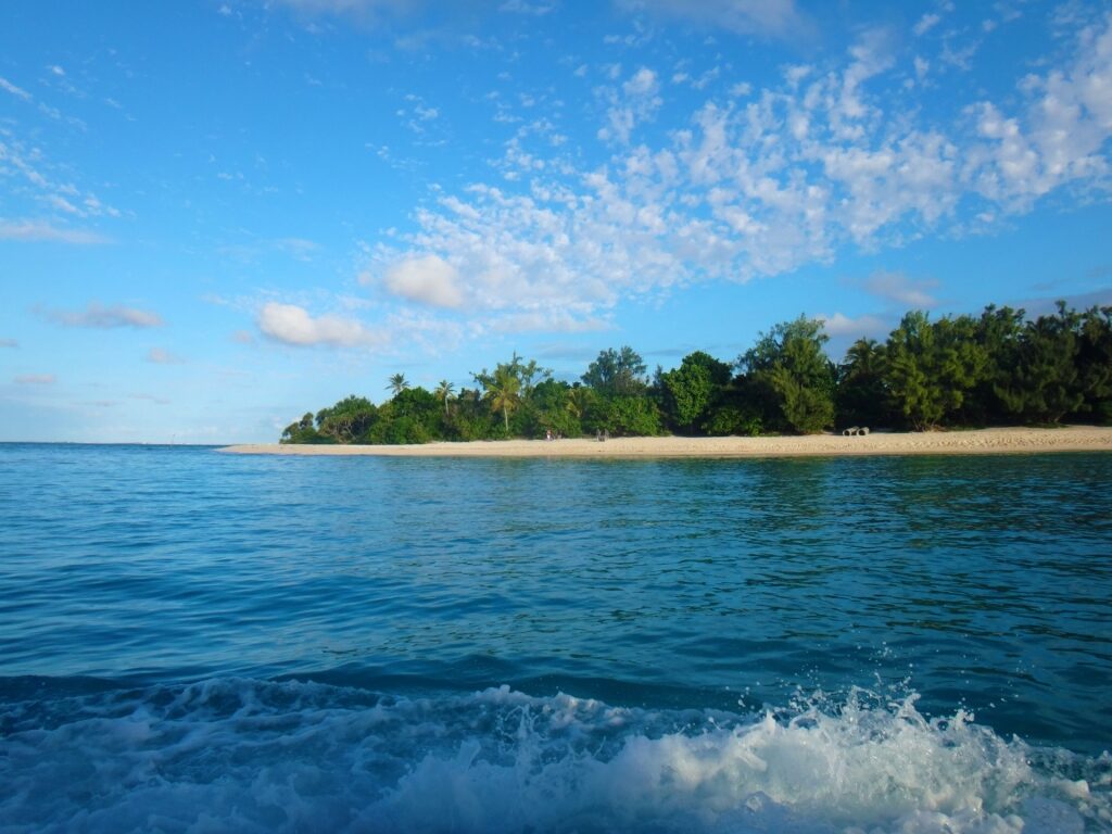 View of Mystery Island beach