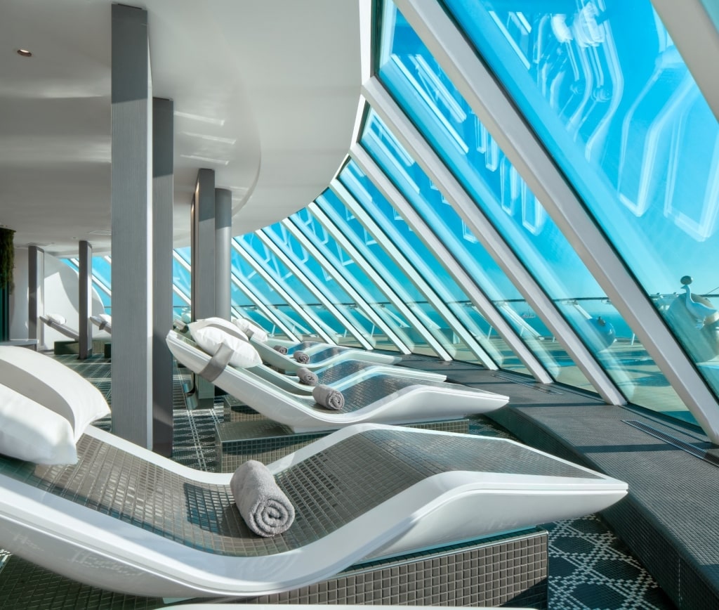 View inside the SEA Thermal Suite on Celebrity Beyond