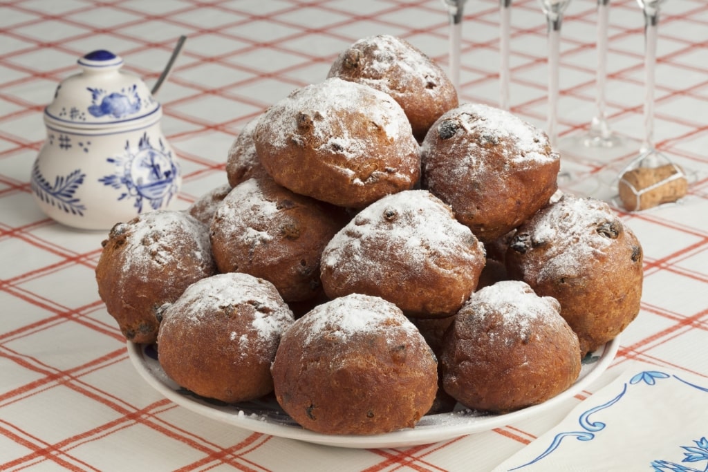 Plate of Oliebollen