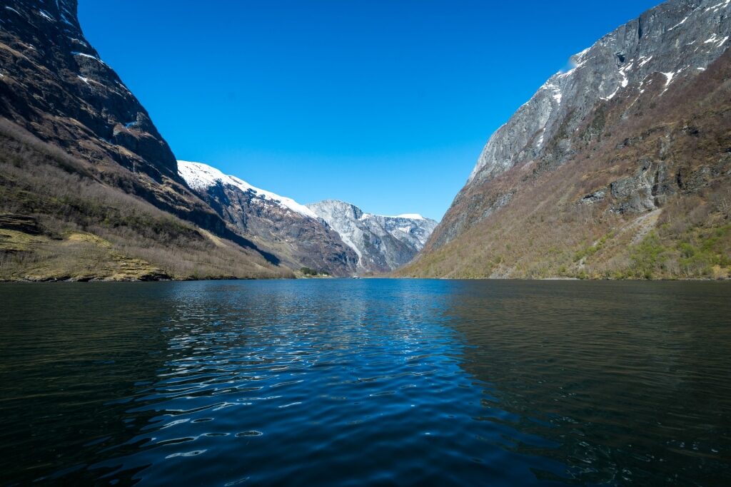 View of Nærøyfjord from the water