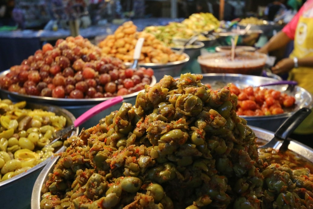 Food at the Phuket Naka Weekend Market