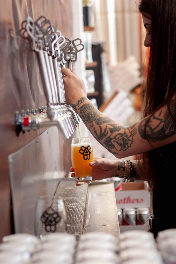 Beer on tap from Bissell Brothers Brewing Co.