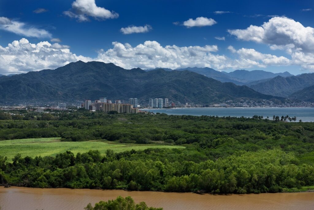 Puerto Vallarta with view of the mountains