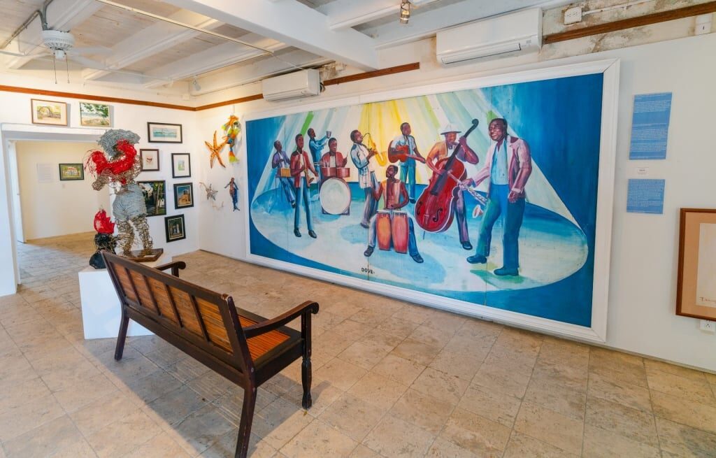 View inside the Caribbean Museum Center for the Arts