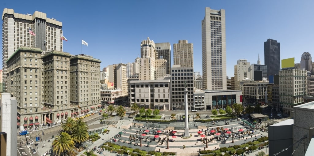 Aerial view of Union Square