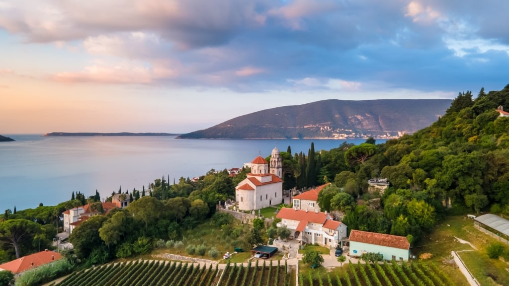 Savina Winery next to monastery