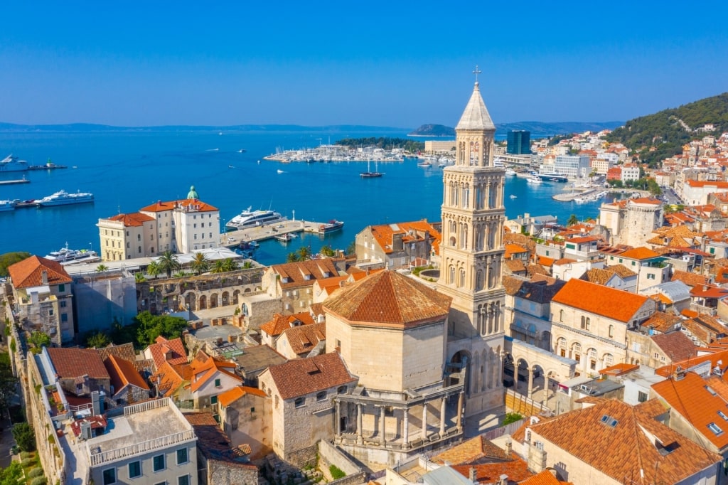 Aerial view of Cathedral of Saint Domnius