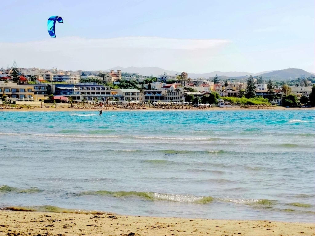 View of Agii Apostoli with beach