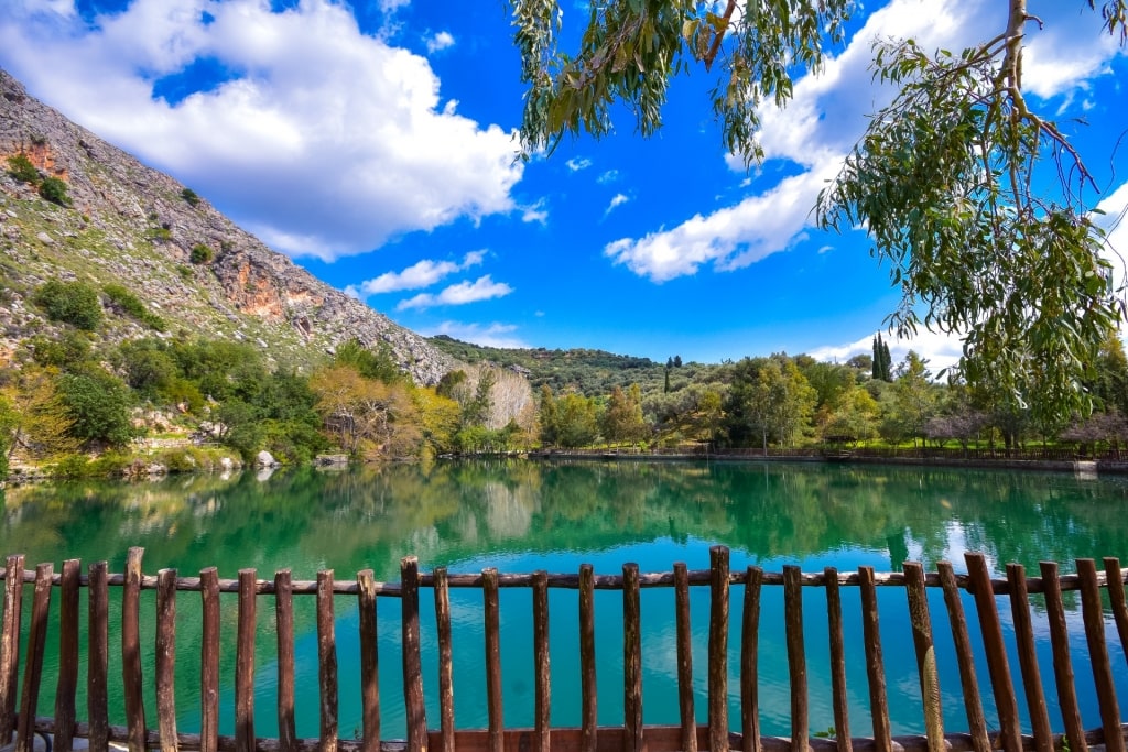 Calm water of Lake Votomos