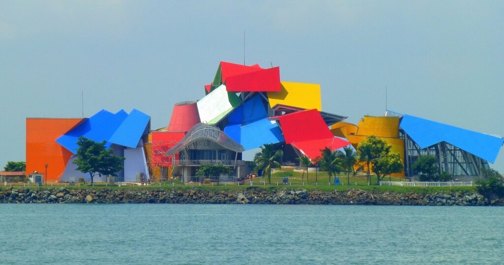 Colorful exterior of Biomuseum