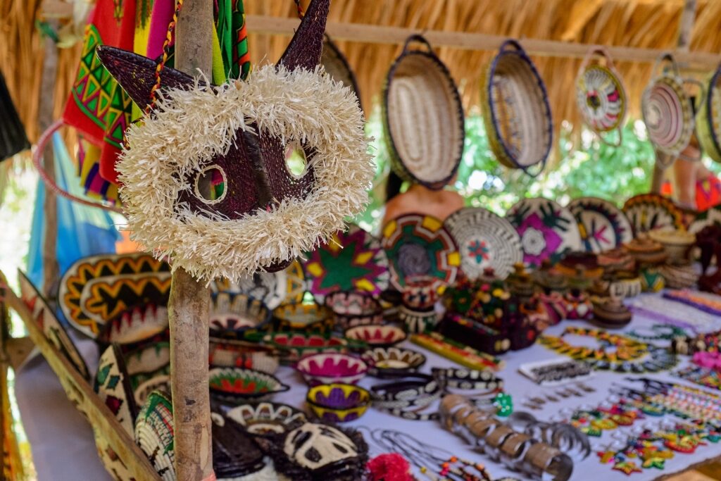 Crafts from the Embera Village
