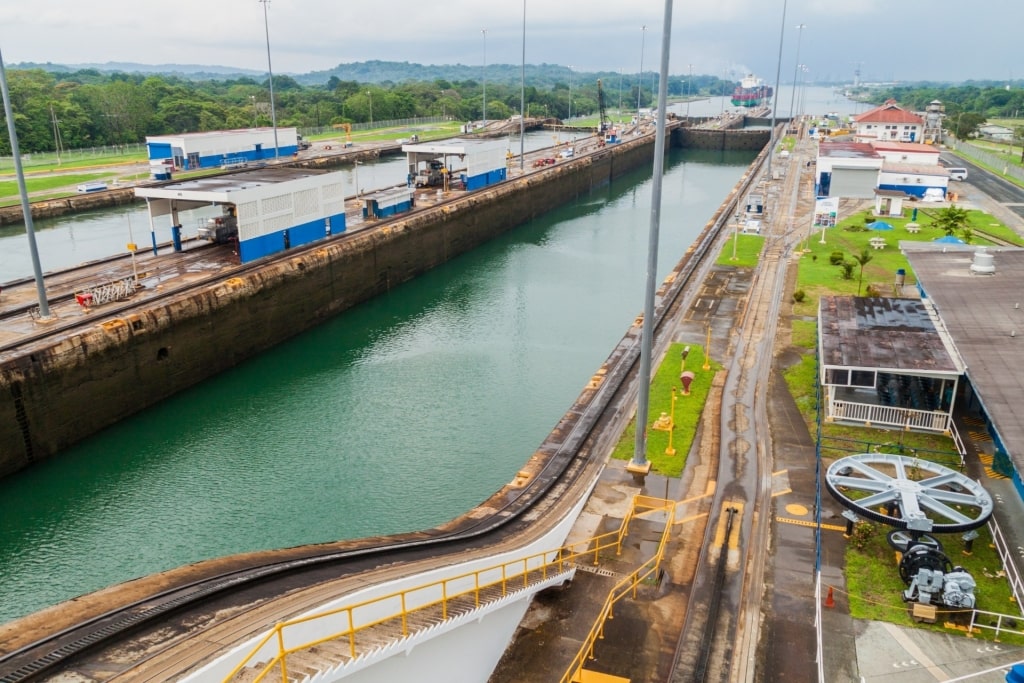 View of the Gatun Locks