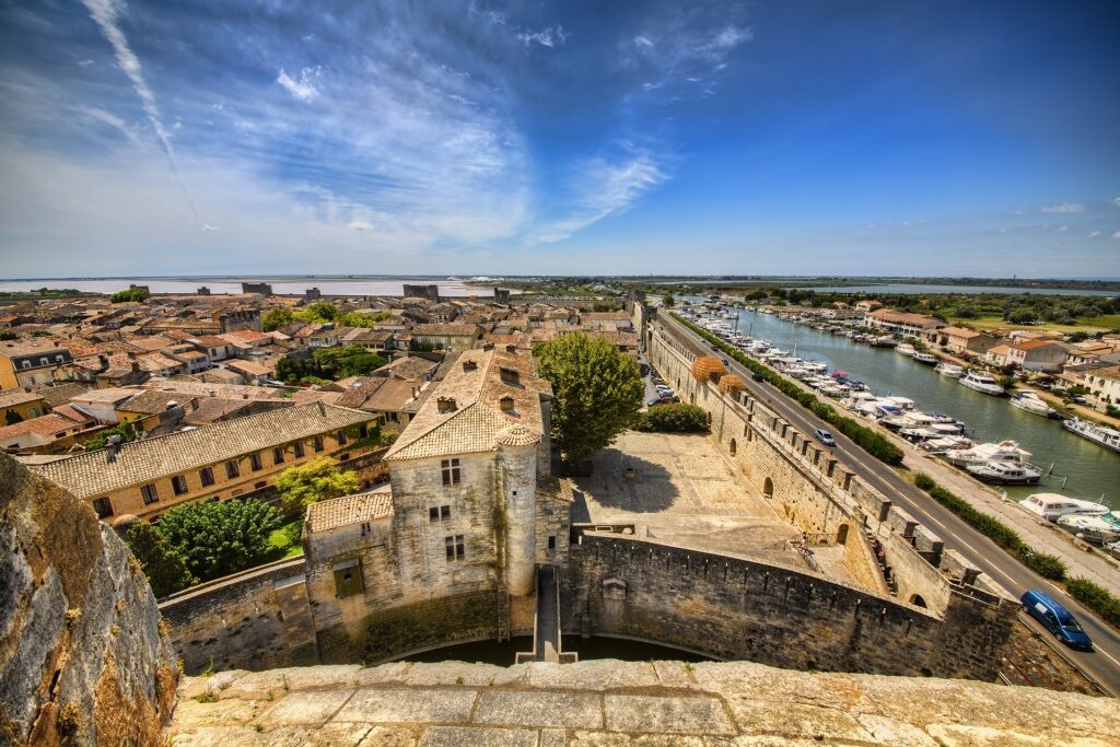 View of Aigues-Mortes, near Marseille