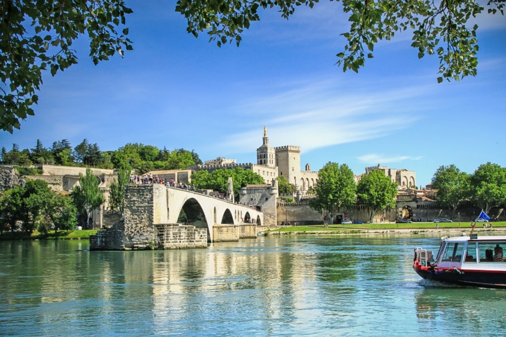 Beautiful landscape of Avignon, Provence