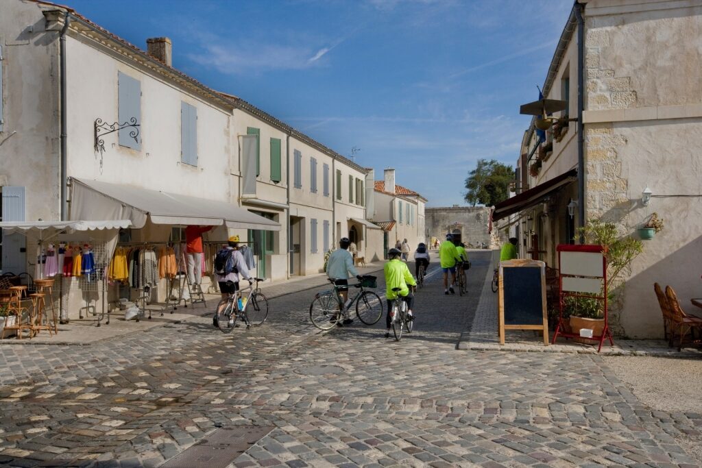 Cobbled street of Brouage, near La Rochelle