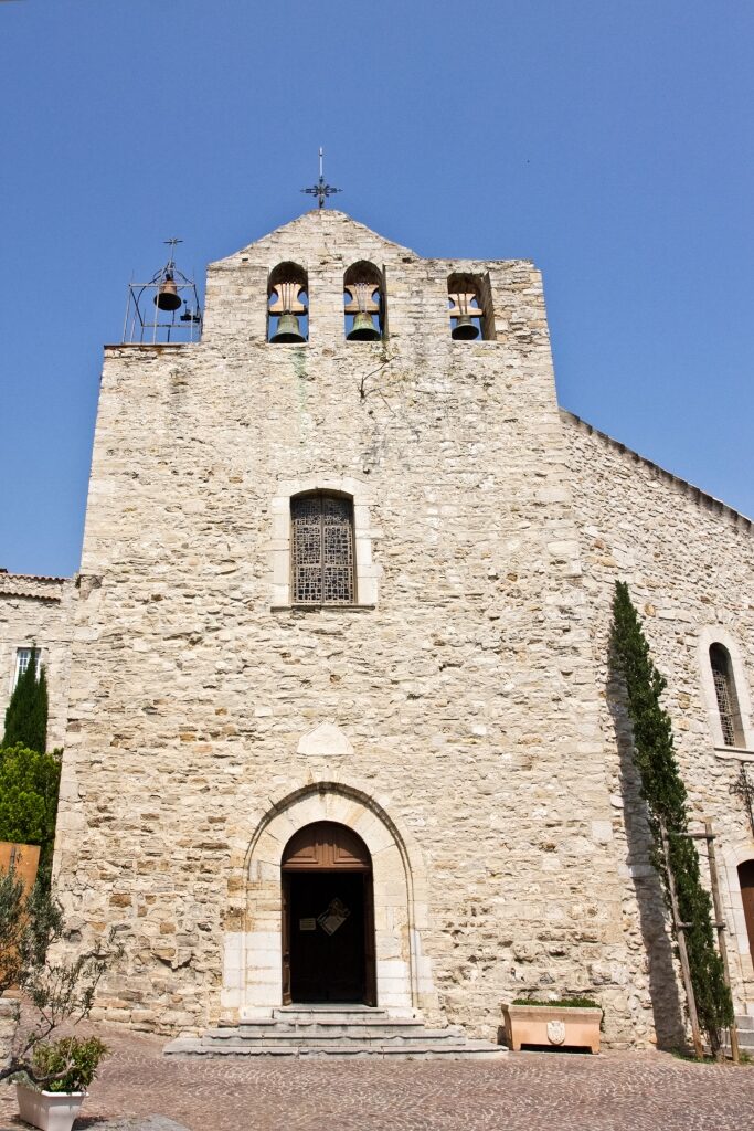 Exterior of St. Sauveur Church in Le Castellet, Provence