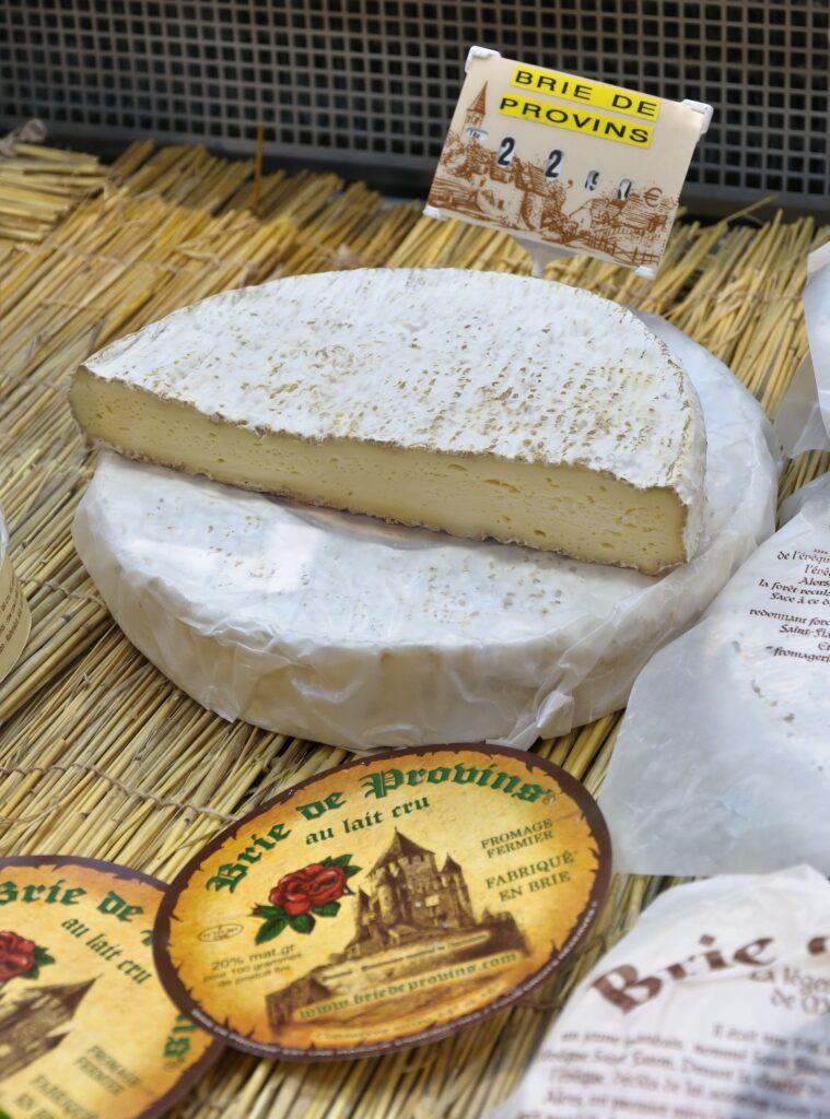 Brie de Provins at a market