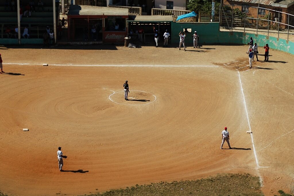 People playing Baseball