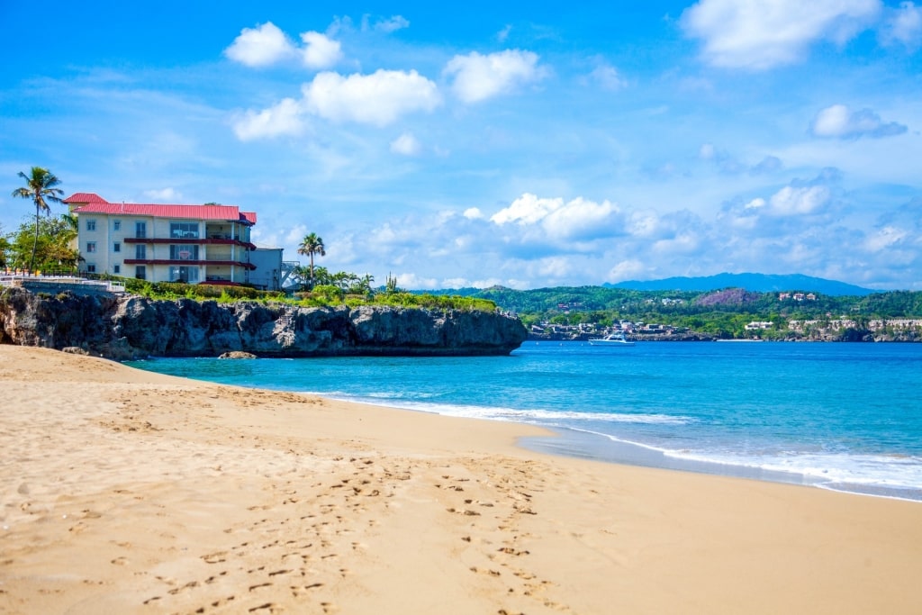 Sandy beach of Sosua Beach, Puerto Plata