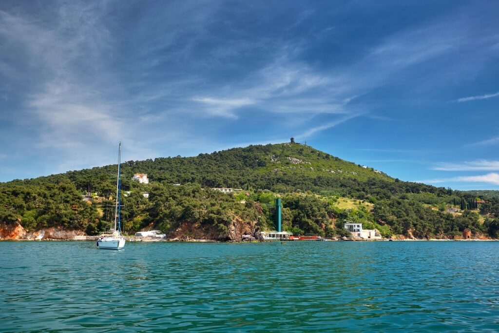 View of Büyükada, Princes’ Islands from the water