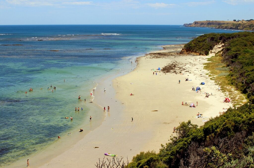 Aerial view of Flinders Ocean Beach