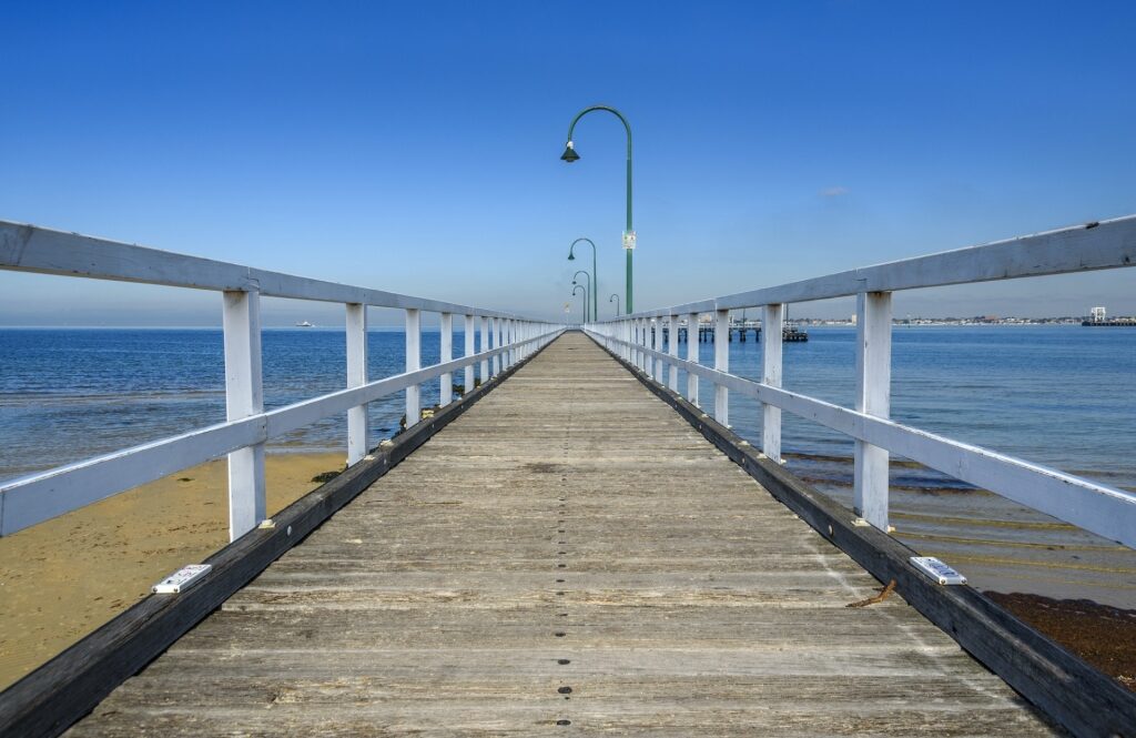 Boardwalk in Port Melbourne Beach