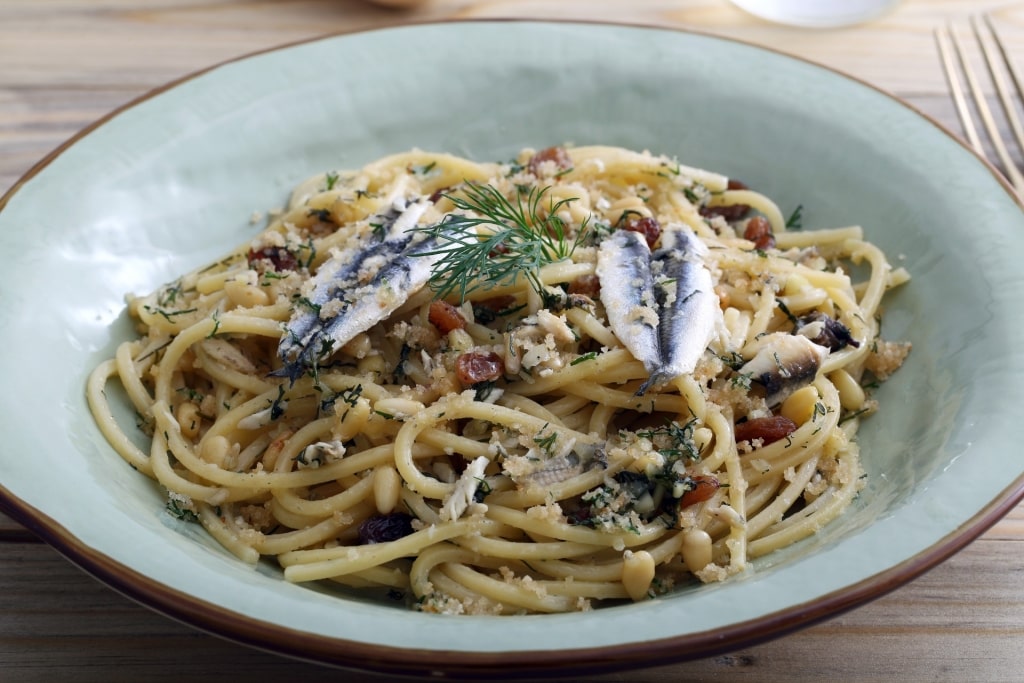 Plate of Pasta con le sarde