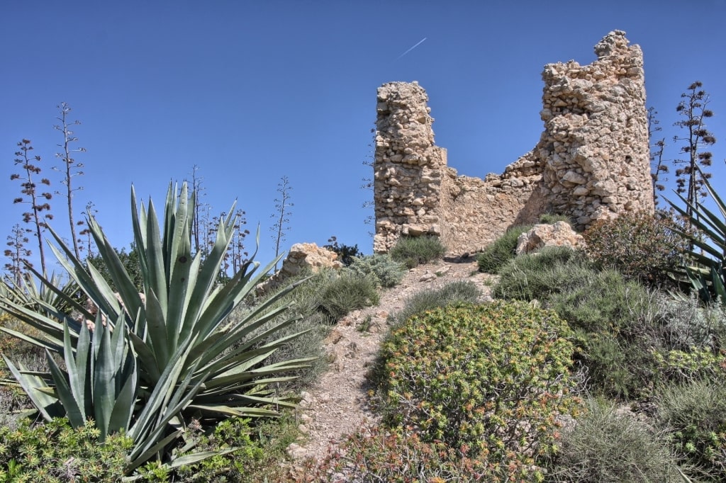 Tower in Sella del Diavolo, near Cagliari