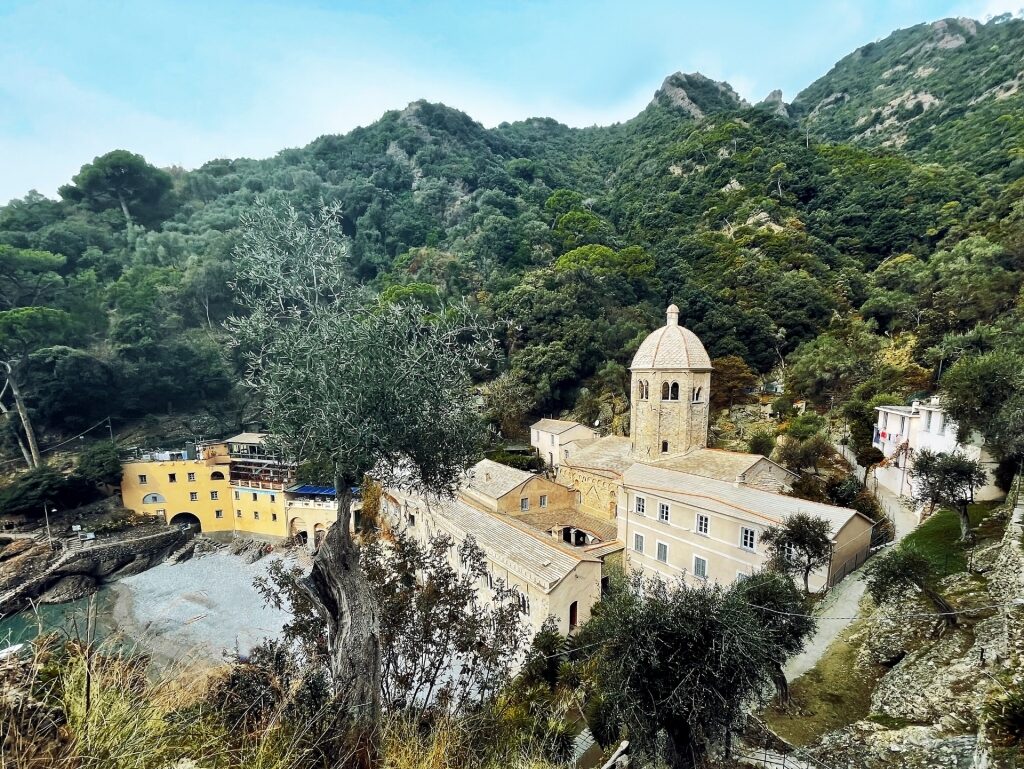 View from a trail in San Fruttuoso