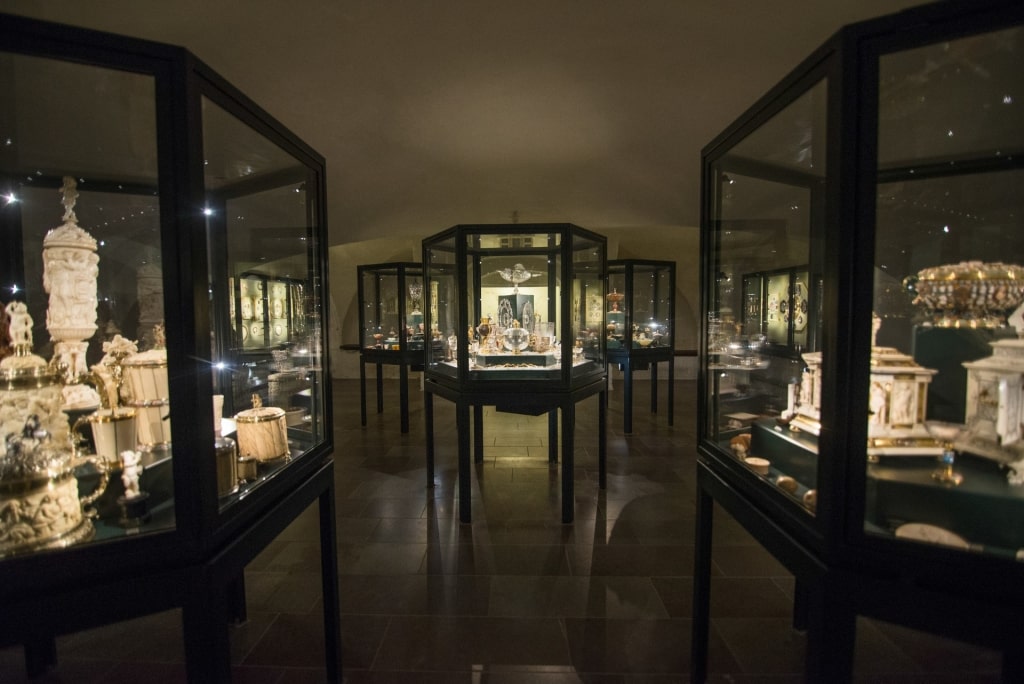 View inside the Treasury Museum, Rosenborg Castle