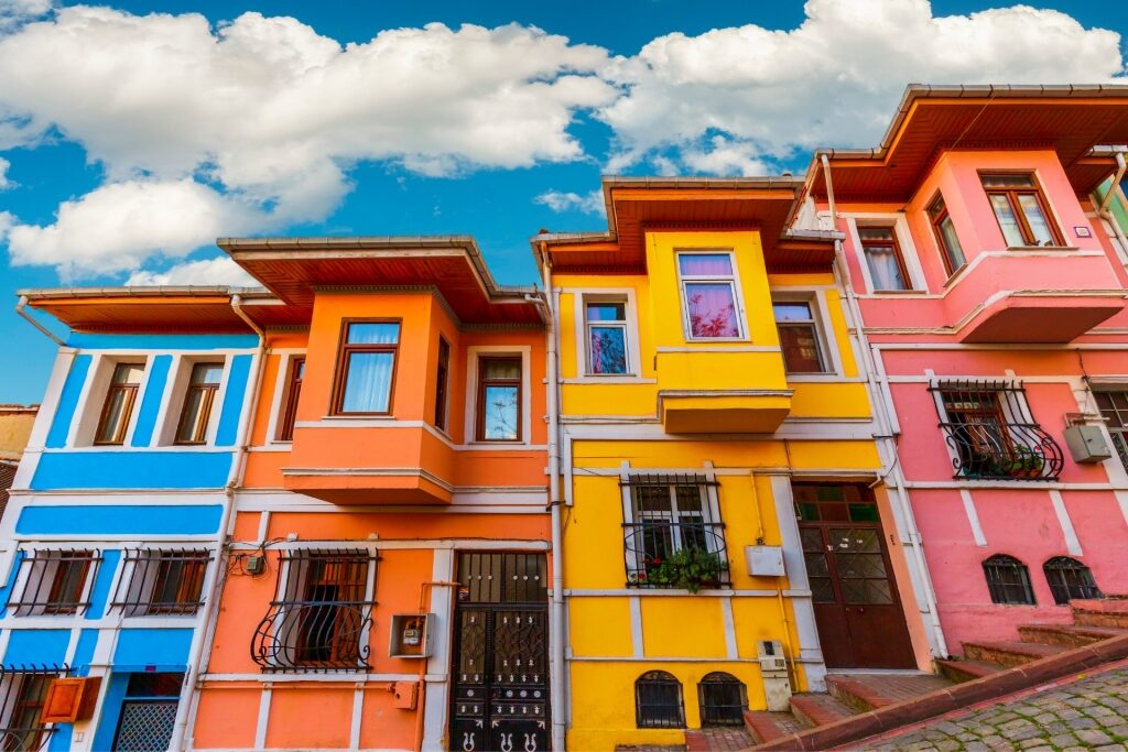 Colorful houses in Balat