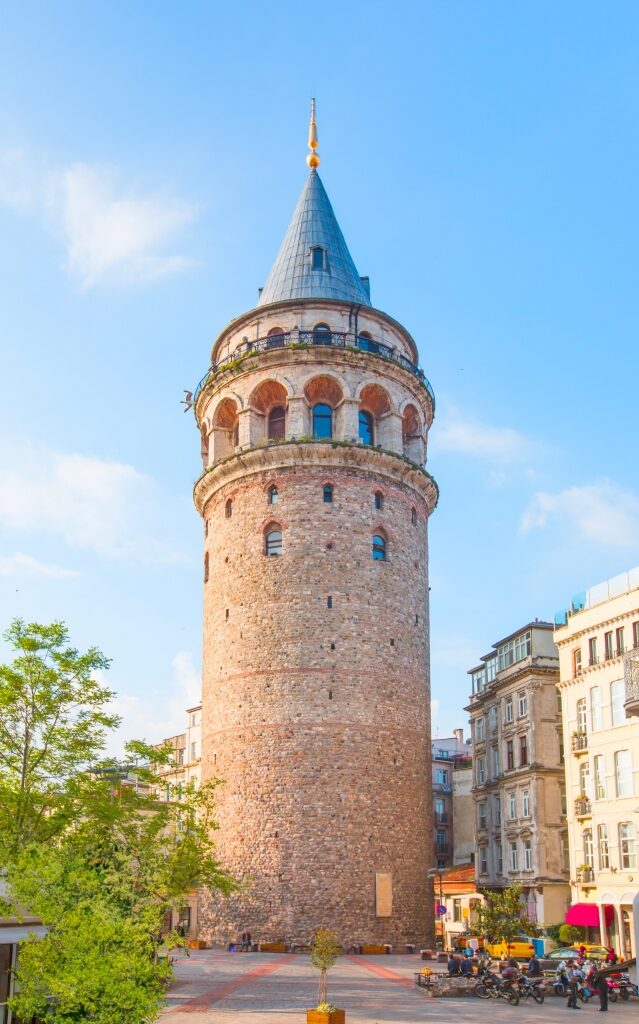 Historic site of the Galata Tower