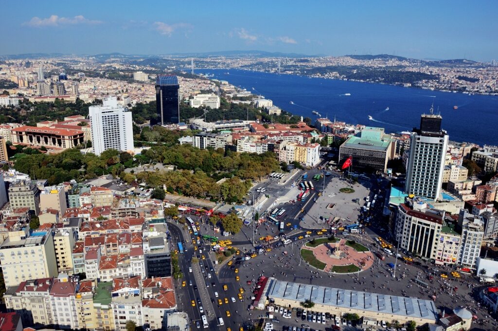 Aerial view of Taksim