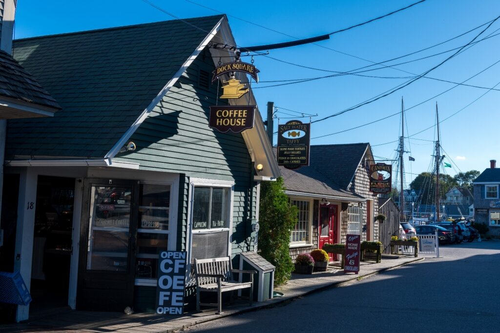 Street view of Kennebunkport, Maine