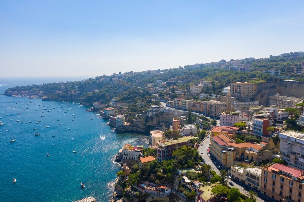 Aerial view of Posillipo Hill