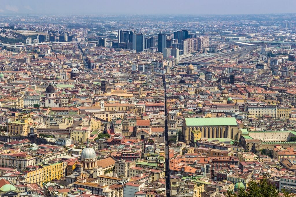 Aerial view of Spaccanapoli Street