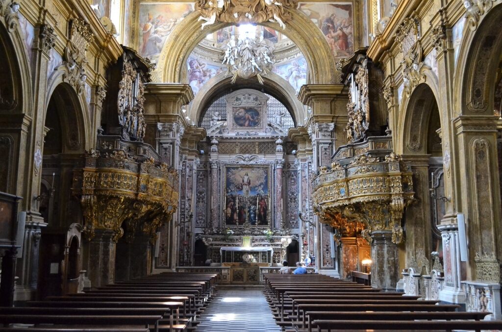 Interior of San Gregorio Armeno Church