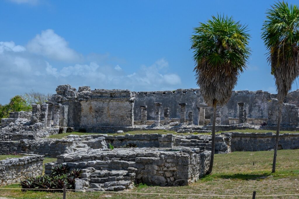 Historic site of Tulum Mayan Ruins, near Cozumel