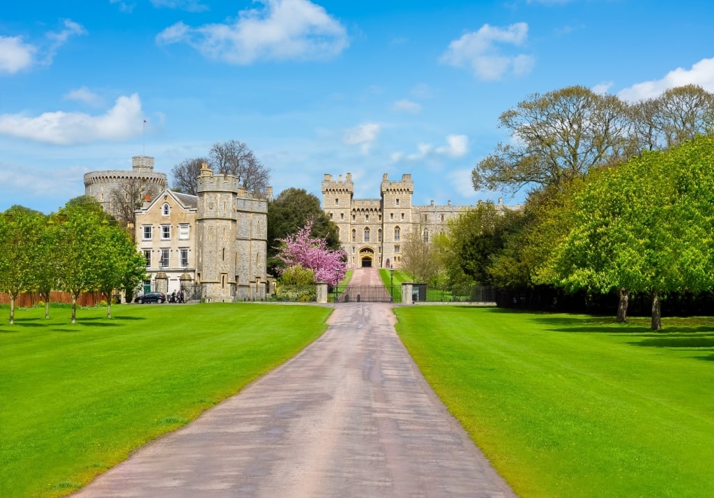 Majestic view of the Windsor Castle