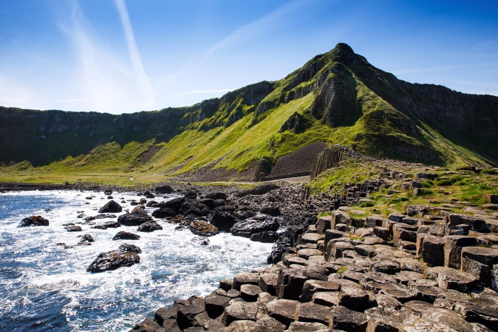 Unique rock formations of the Giant's Causeway
