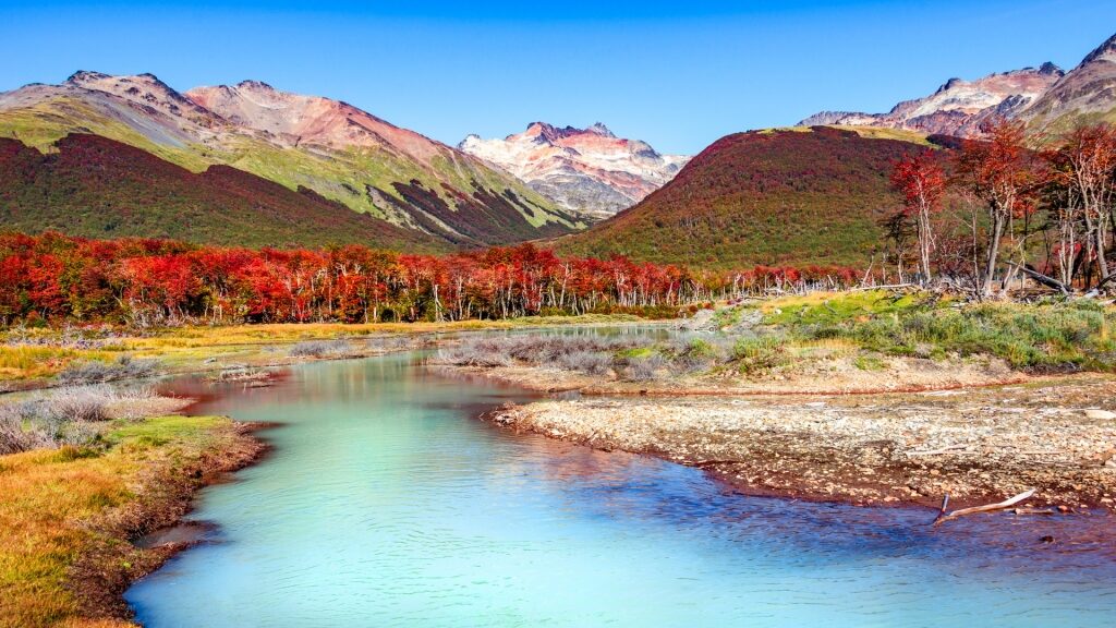 Tierra del Fuego National Park in autumn