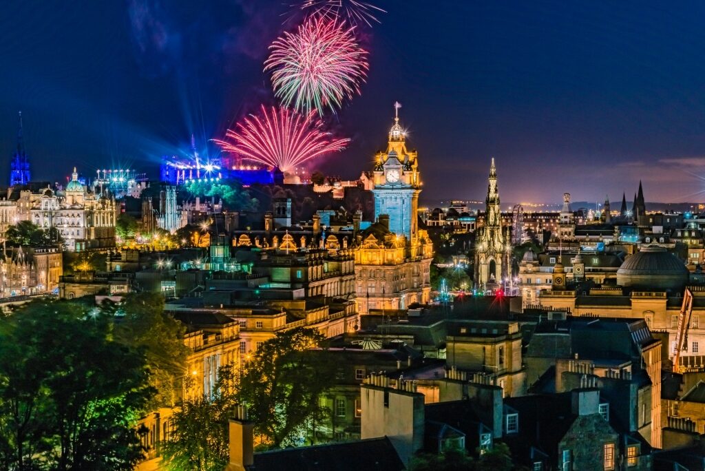 New year's day in Edinburgh