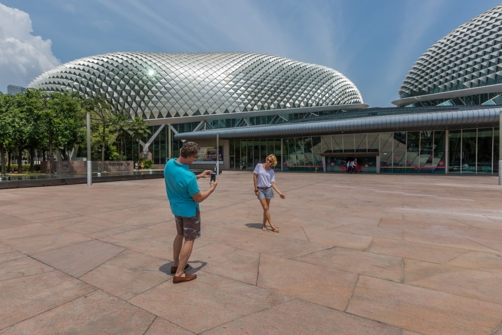 Couple exploring the Esplanade