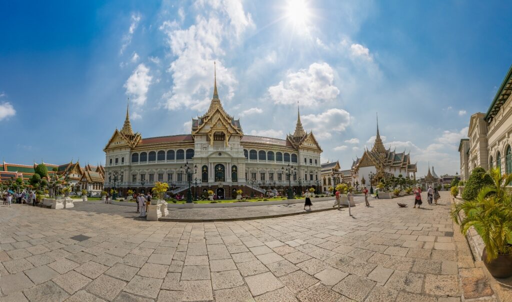 Majestic exterior of Grand Palace, Bangkok