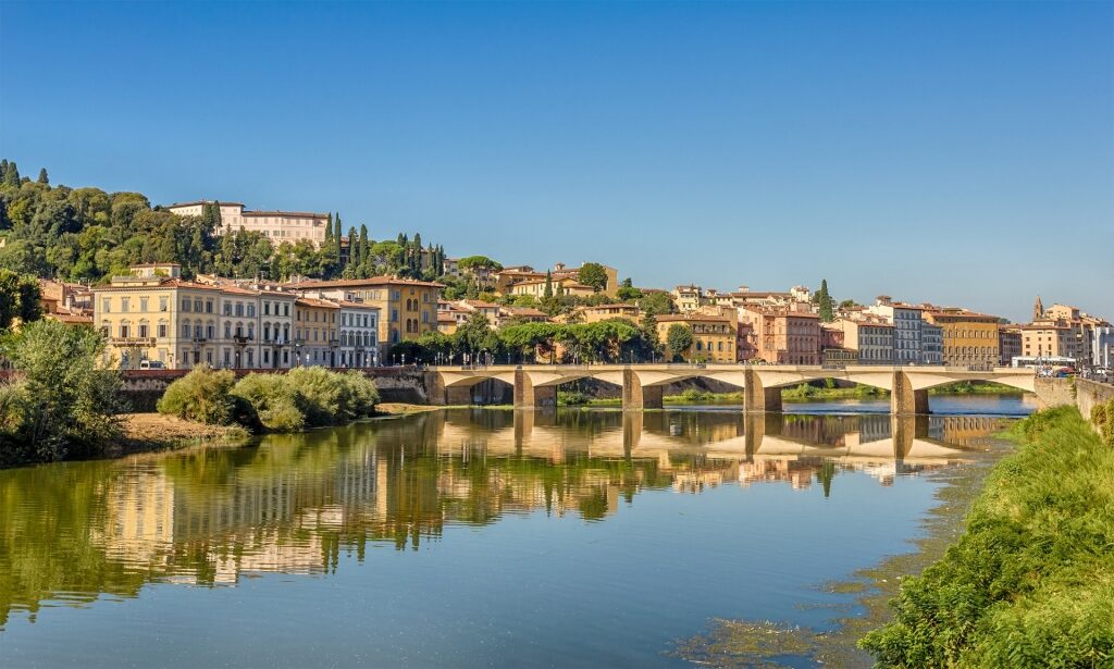 Ponte alle Grazie, one of the best bridges of Florence