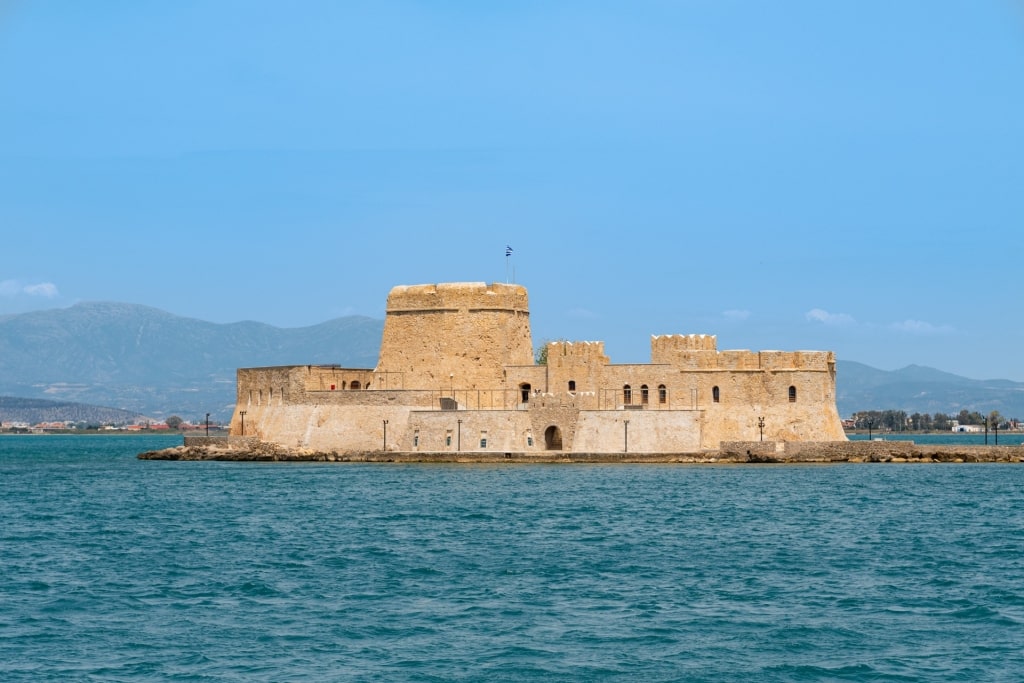 View of Bourtzi from the water