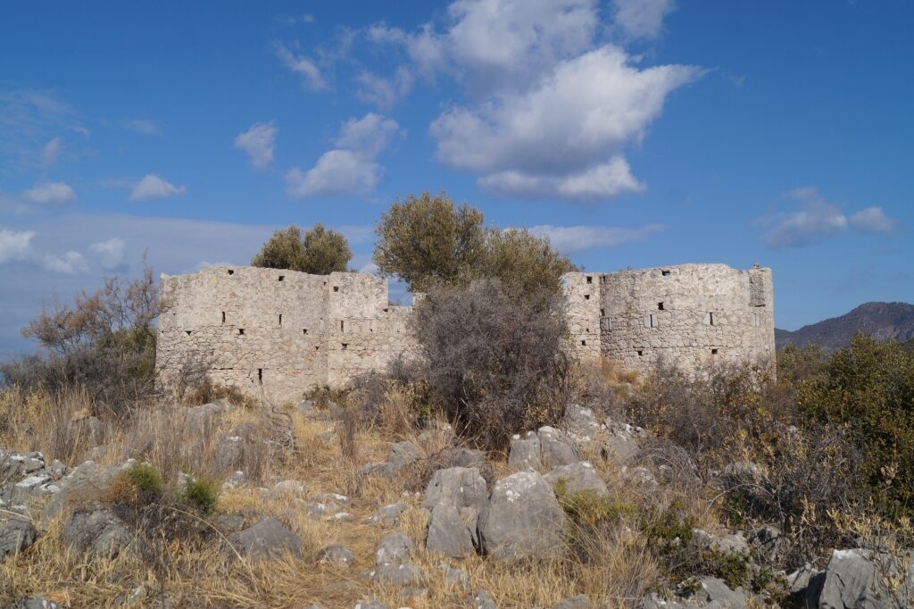 Exterior of Castle of Favieros, Peloponnese
