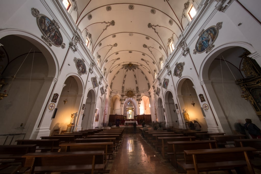 Interior of Catedral de Eivissa, Ibiza