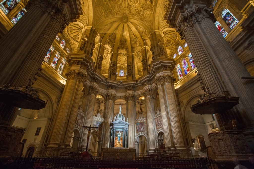 Interior of Malaga Cathedral